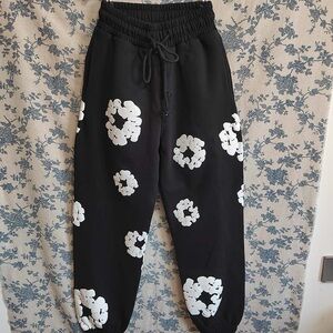 Denim Tears The Cotton Wreath Sweatpants Black